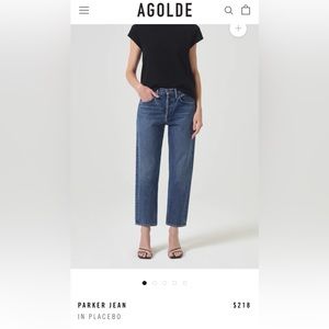Parker Jean in Placebo
AGOLDE Size 27